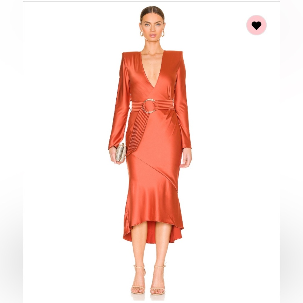 Zhivago - One Way or Another dress, color is Ochre, size is 4, shoulder pads